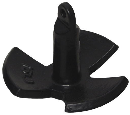 [76356250122] Ancre De Riviere 20lb Enduit noir