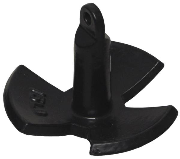[77942142796] Ancre De Riviere 30 lb Enduit noir