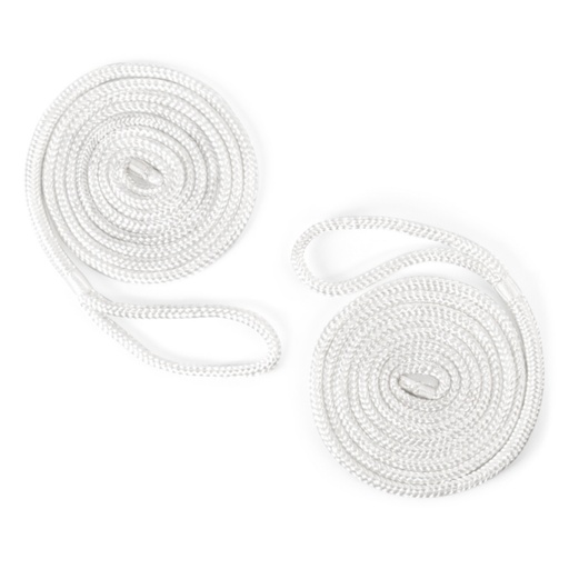 [77942329571] WHIP FENDER DOUBLE BRAID 1/4"X6 WH