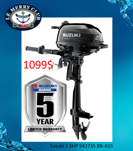 [Suzuki 2.5HP 543735 Blk A15] Suzuki 2.5HP 543735 Blk A15''