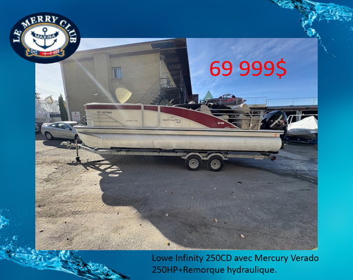 Lowe infinity 250CD with trailer