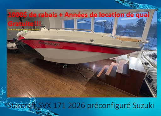 [SVX171OB cognac/bk (STR09567J526) NPKG] Starcraft SVX 171 2026 préconfiguré Suzuki