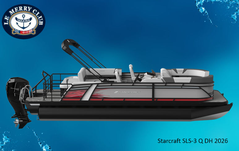 [PSLS3QDH Cognac (STR10091K526) NPKG] Starcraft Ponton SLS-3 Q DH 2026 Suzuki PRÉCONFIGURÉ
