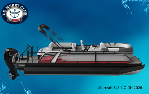 [PSLS3QDH Cognac (STR10091K526) NPKG] Starcraft Ponton SLS-3 Q DH 2026 Suzuki PRÉCONFIGURÉ