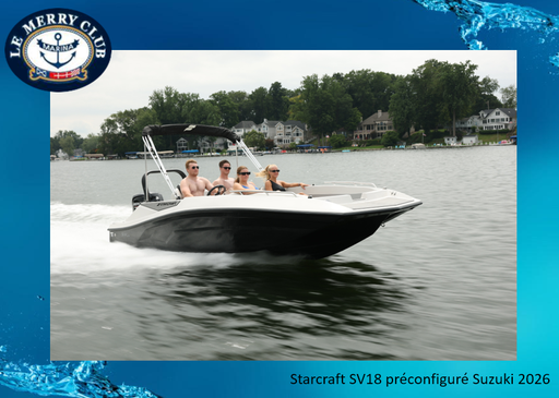 [SVX18 OB gris (STR1054L526) NPKG] Starcraft SVX 18 OB 2026 Suzuki préconfiguré